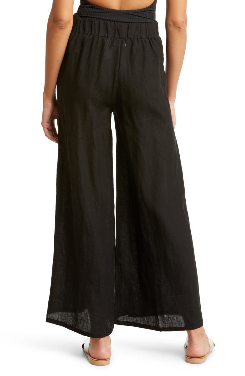 Vitamin A<sup>®</sup> Tallows Wide Leg Linen Cover-Up Pants, Alternate, color,