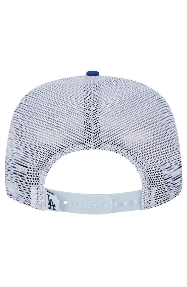 New Era Men's New Era Royal Los Angeles Dodgers Team Horizon 9FIFTY A-Frame Trucker Snapback Hat, Alternate, color, 