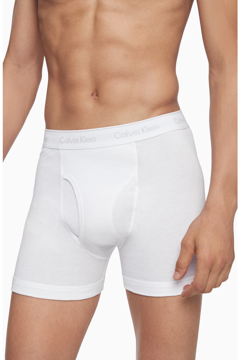 Classics 3-Pack Cotton Boxer Briefs, Alternate, color, WHITE