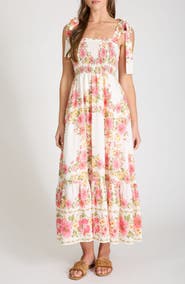 Blu Pepper Floral Midi Dress