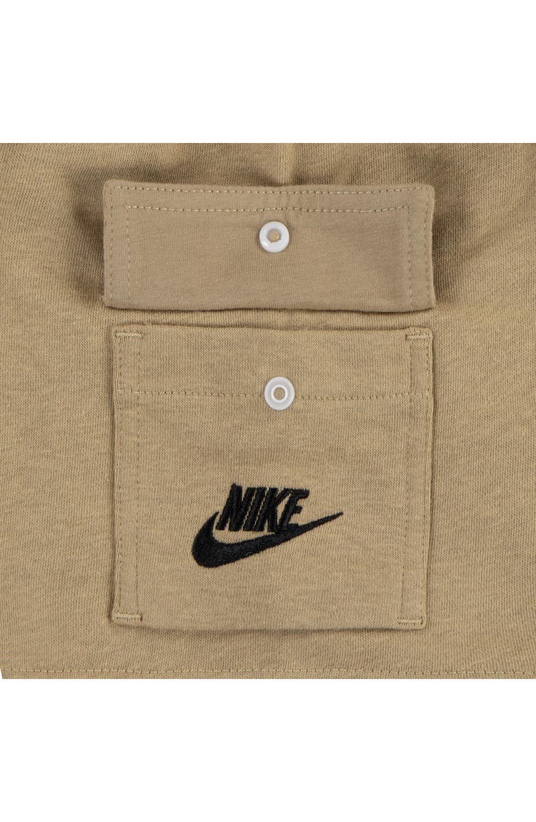 Nike Kids' Slub Pocket T-Shirt & French Terry Cargo Shorts Set, Alternate, color, Parachute Beige