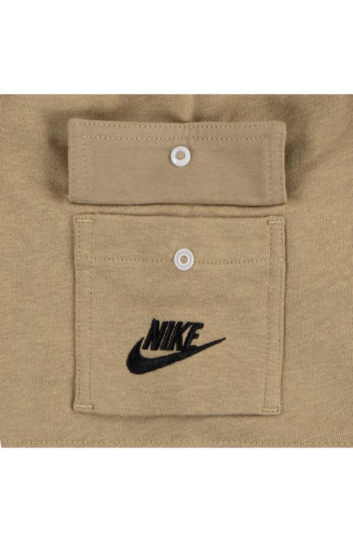 Nike Little Boys Pocket T-shirt & French Terry Shorts, 2 Piece Set In White