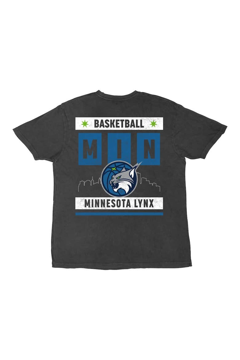 Unisex Stadium Essentials Heather Black Minnesota Lynx Relaxed Fit Big Shot Vintage Wash T-Shirt, Alternate, color, Heather Black