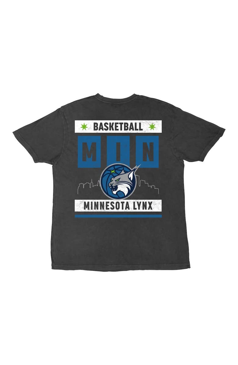 Stadium Essentials Unisex Stadium Essentials Heather Black Minnesota Lynx Relaxed Fit Big Shot Vintage Wash T-Shirt, Alternate, color, Heather Black