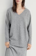 MANGO Oversize V-Neck Sweater