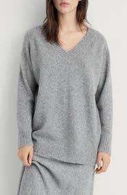 MANGO Oversize V-Neck Sweater