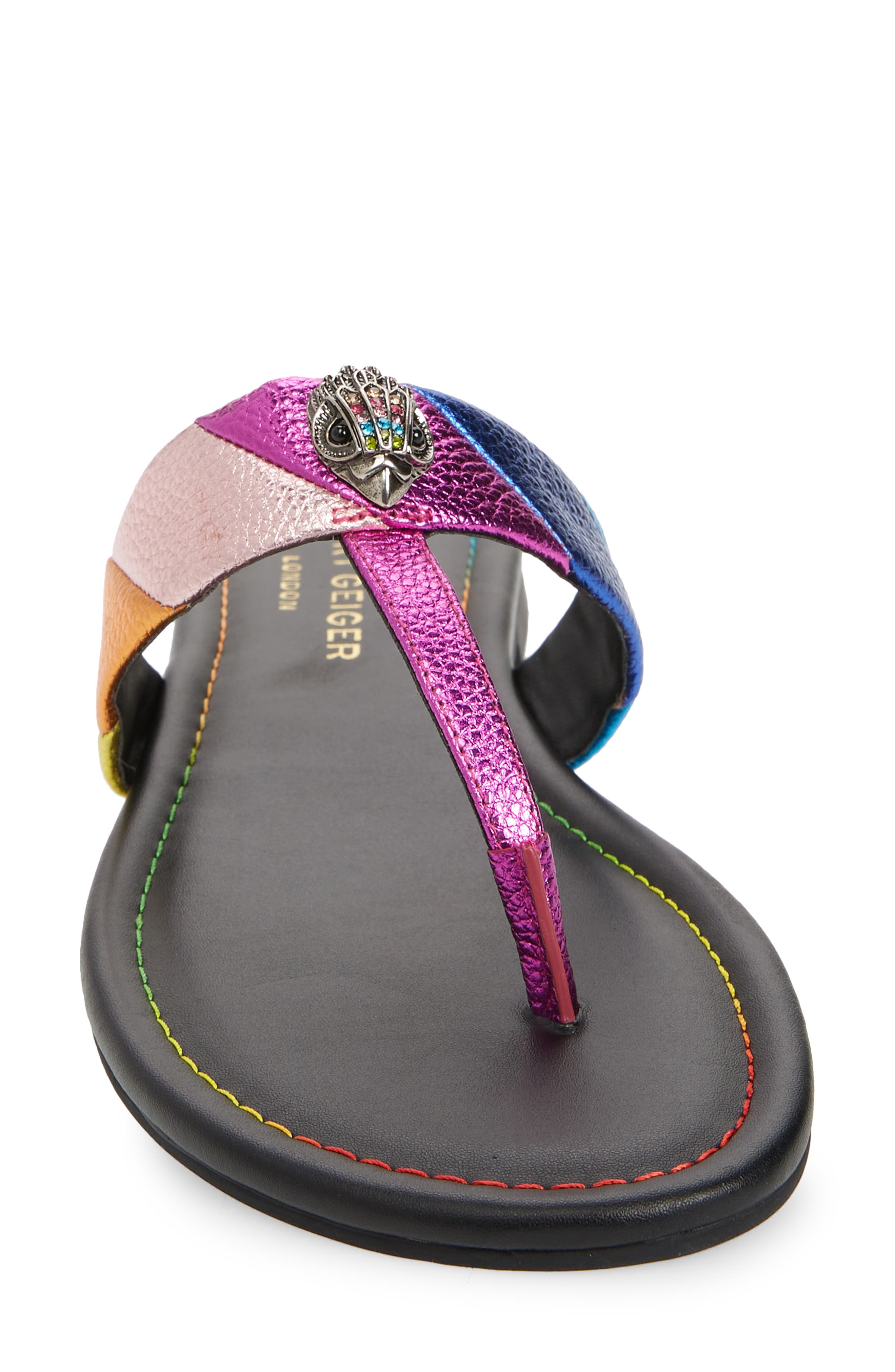 Kensington T-Strap Sandal, Alternate, color, PINK MULTI