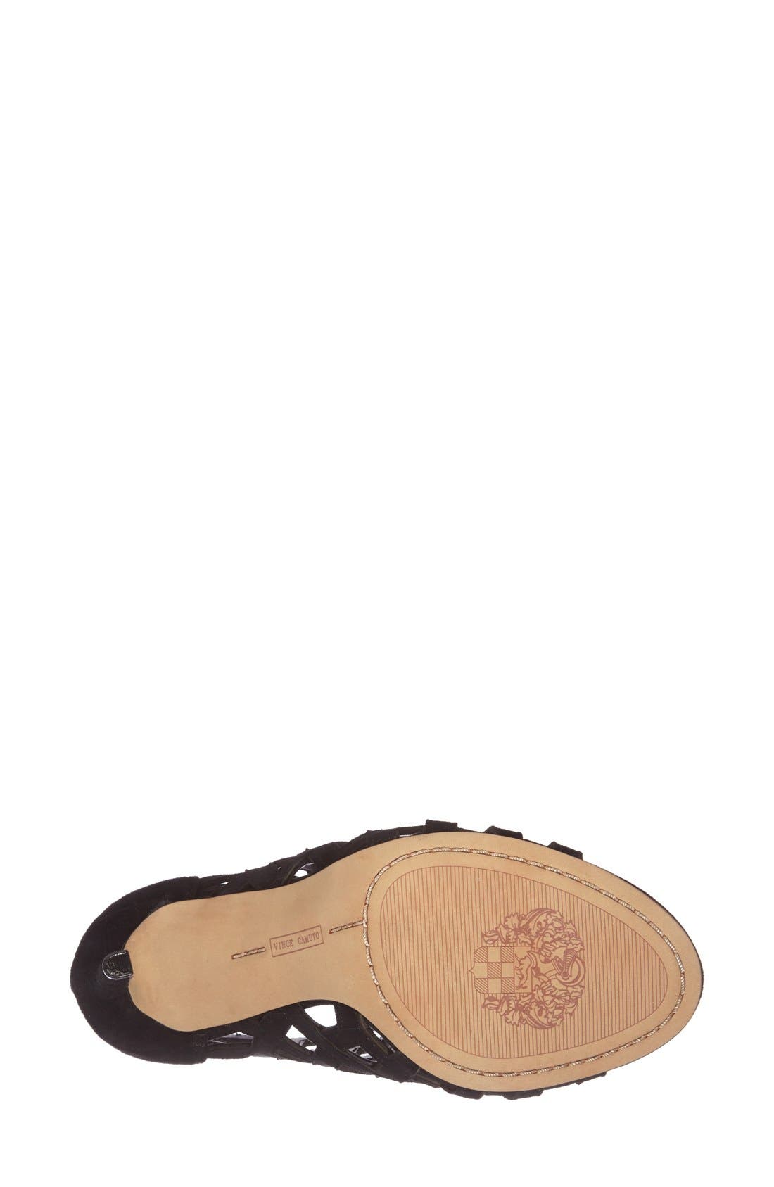 Vince Camuto 'Tatianna' Caged Peep Toe Bootie, Alternate, color, 