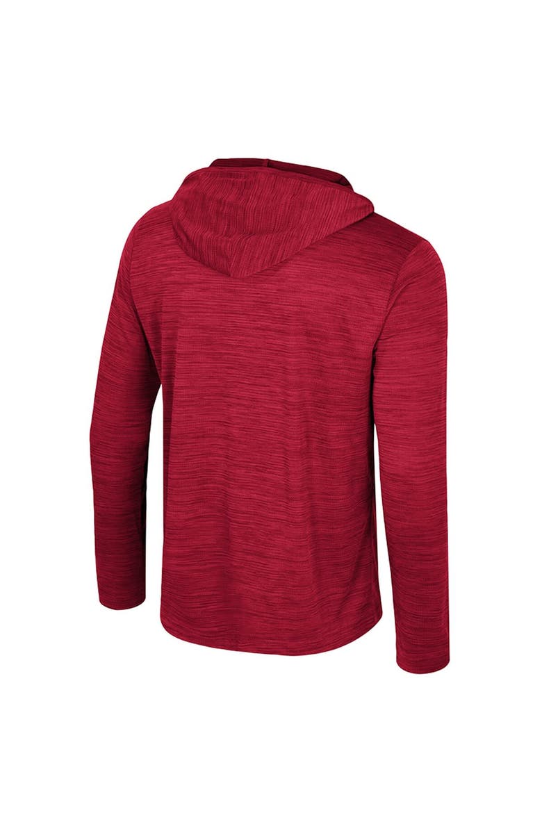 COLOSSEUM Men's Colosseum Crimson Alabama Crimson Tide Always Sunny Lightweight Quarter-Zip Hoodie, Alternate, color, Crimson