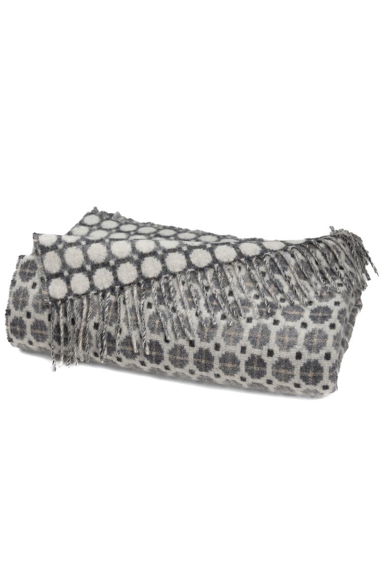 Prince of Scots Southampton Home Merino Wool Medallion, Main, color, Grey