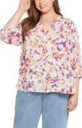 NYDJ Semisheer Pintuck Blouse