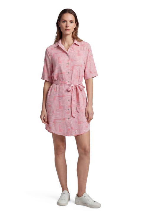 Inter Twine Womens Wrap Shirt Dress