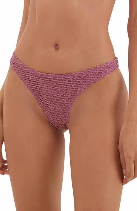ViX Paula Hermanny Solid Basic Fishnet Full Bikini Bottoms