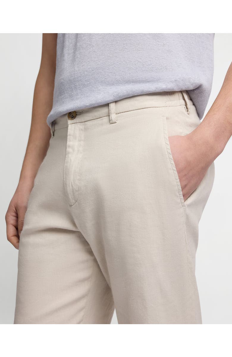Onia Stretch Linen Trouser, Alternate, color, Stone