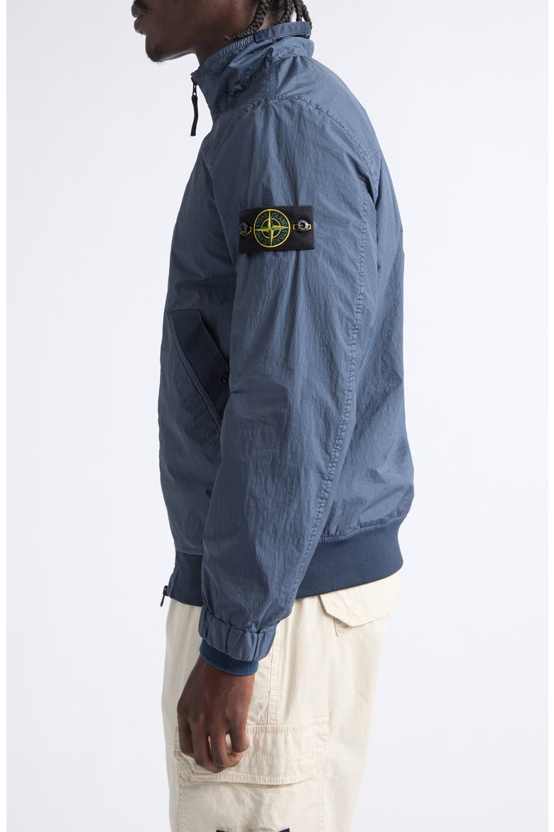 Crinkle Reps Nylon Hooded Jacket, Alternate, color, V002E SLATE BLUE