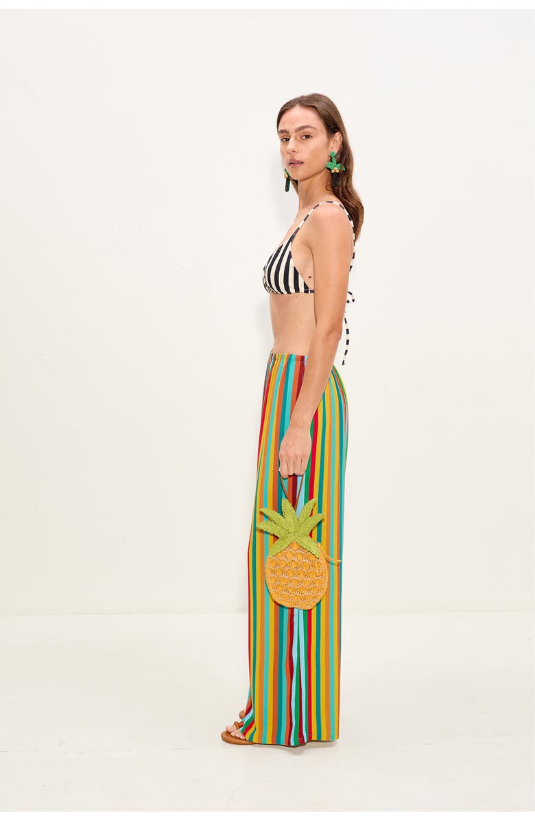 SIMONMILLER Nella Crepe Wide Leg Pant, Alternate, color, Vibrant Multi Stripe