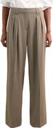 Reiss Poppie Pleat Front Wide Leg Pants