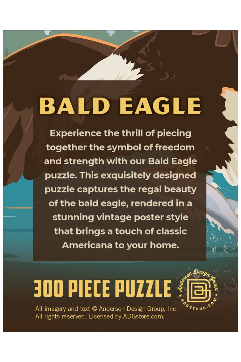 Bald Eagle 300 Piece Jigsaw Puzzle, Alternate, color, Multicolor