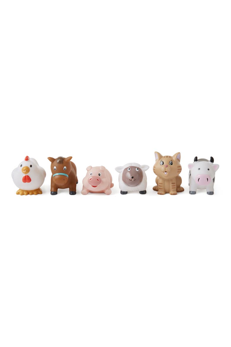 Barnyard 6-Piece Party Squirtie Toys, Main, color, MULTI