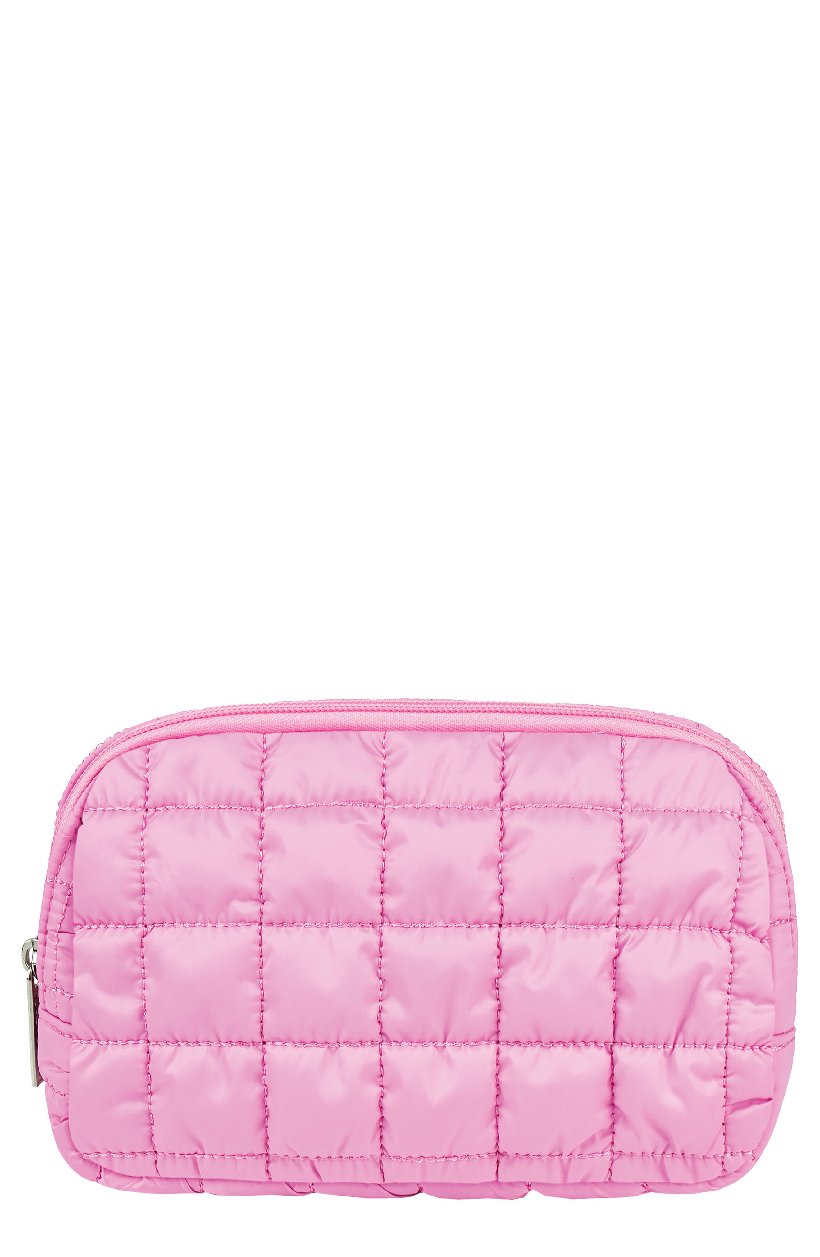 Iscream Kids' Pink Quilted Nylon Belt Bag, Main, color, 