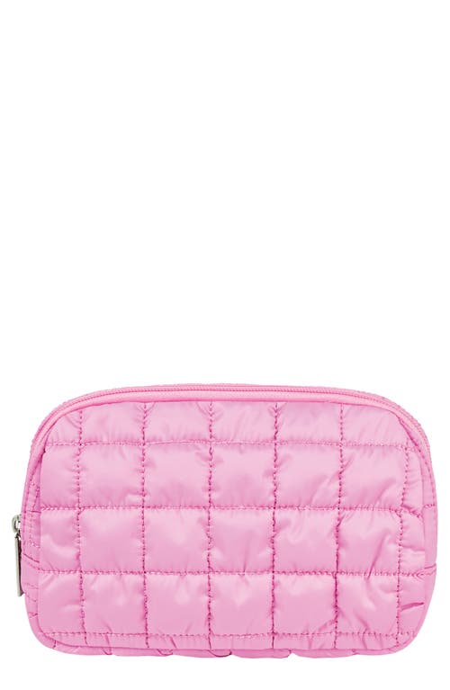 Iscream Kids' Pink Quilted Nylon Belt Bag In Pink