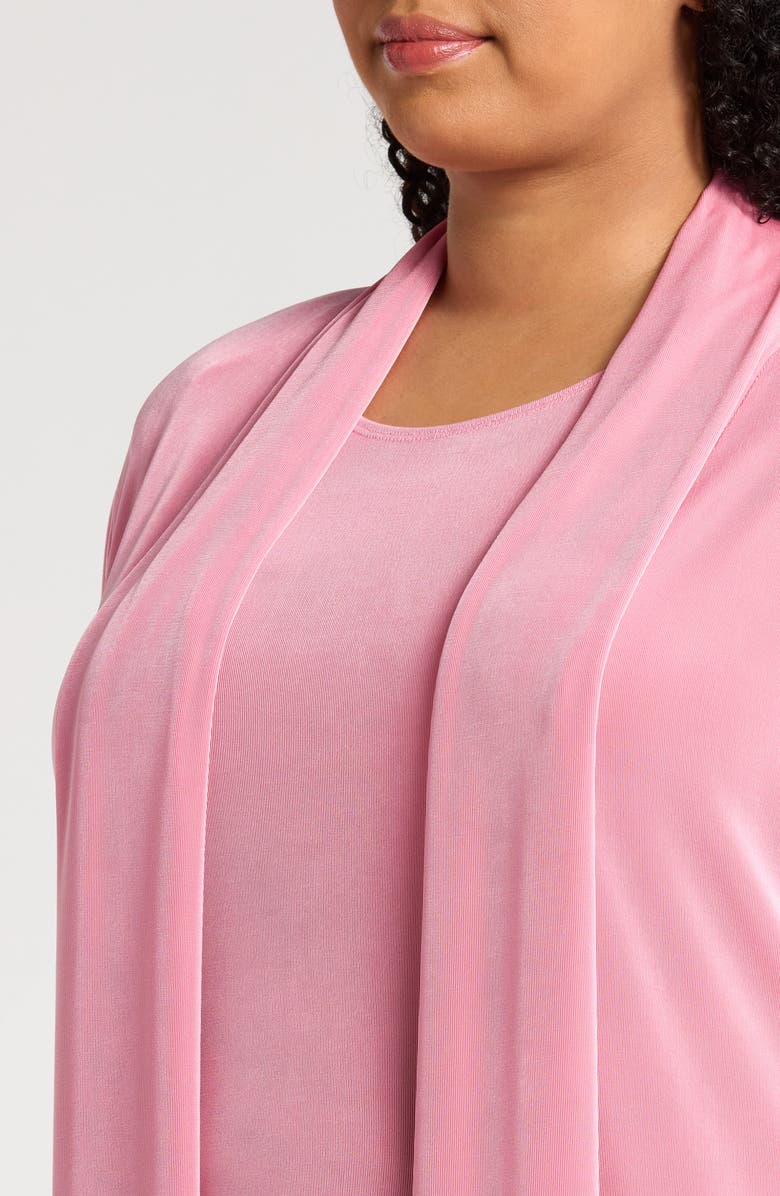 Vikki Vi Stretch Knit Open Front Jacket, Alternate, color, 