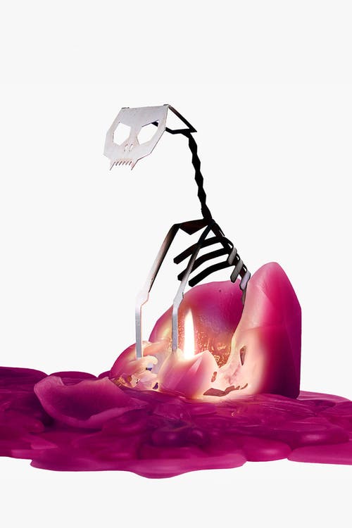 54celsius Pyropet Kisa Cat Candle In Burgundy