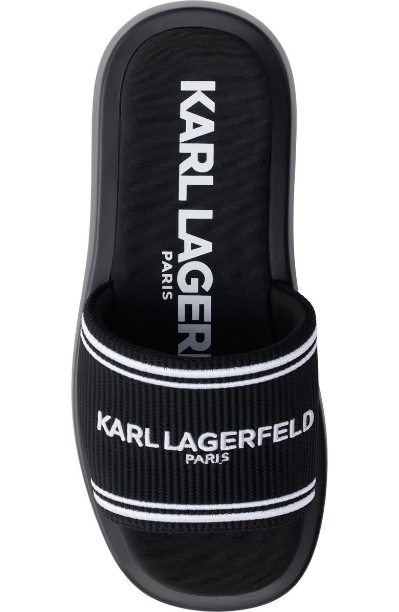 KARL LAGERFELD PARIS Ohare Platform Slide Sandal, Alternate, color,