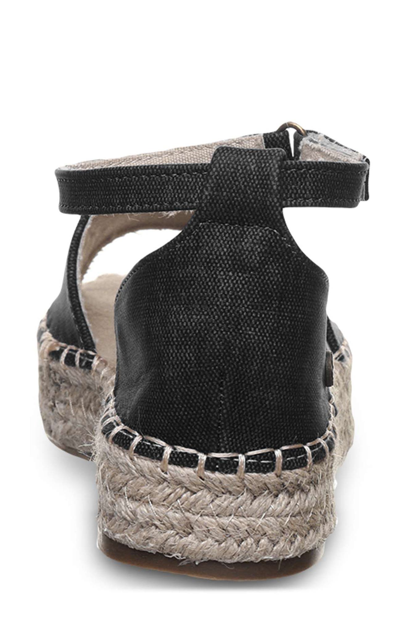 BEARPAW <p>Affagato Espadrille Sandal (Women)</p>, Alternate, color, Black