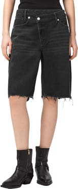 AllSaints Aki Crossover Denim Shorts
