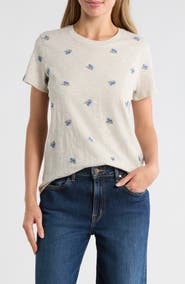Lucky Brand Embroidered Tee