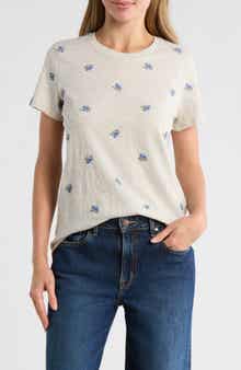 Lucky Brand Embroidered Tee