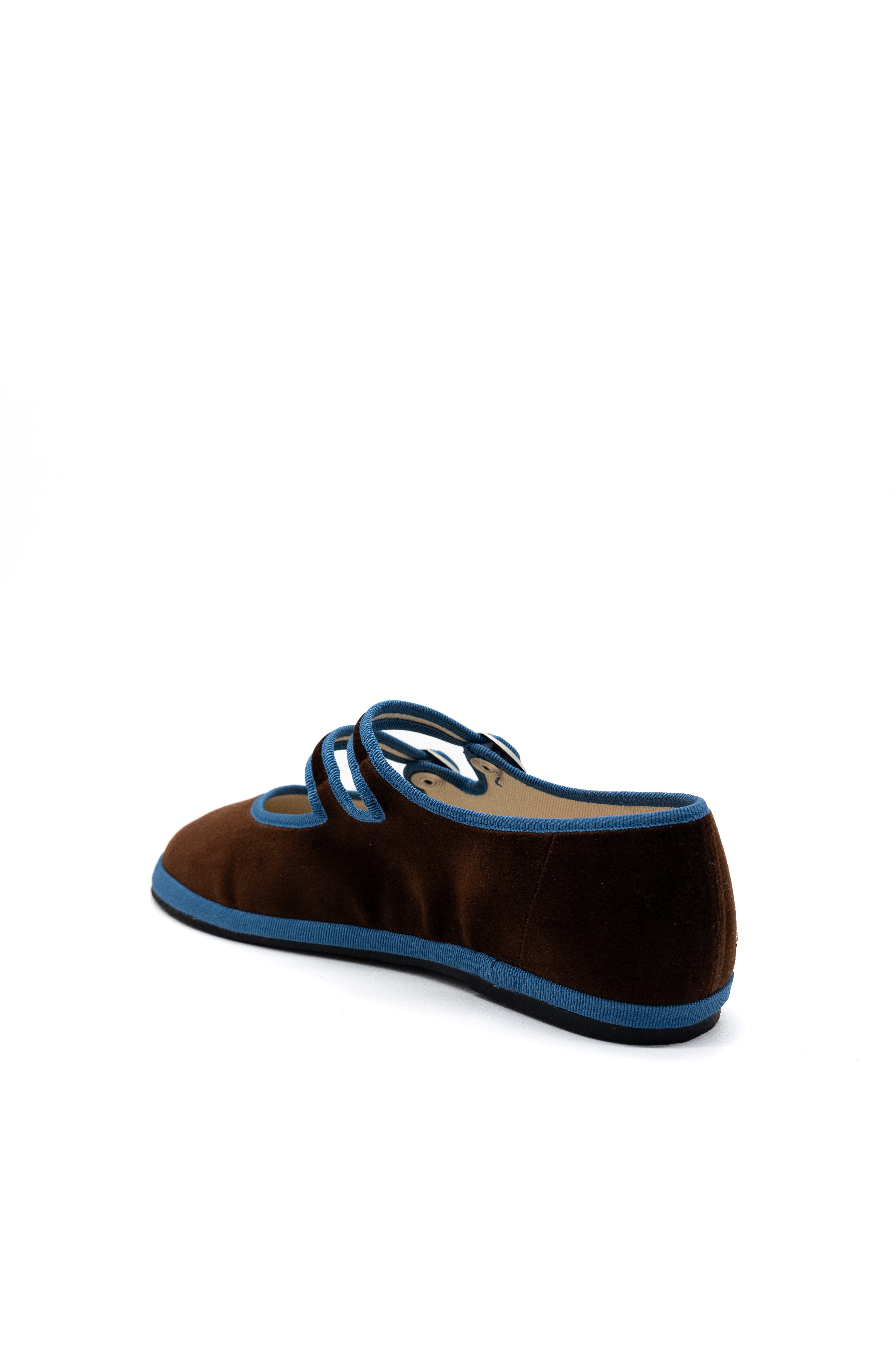 Pugni Double Strap Mary Jane Flats, Alternate, color, Espresso Skyline