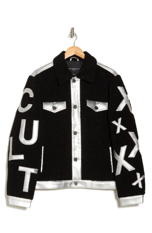 Cult Of Individuality Type Ii Faux Fur Jacket In Black