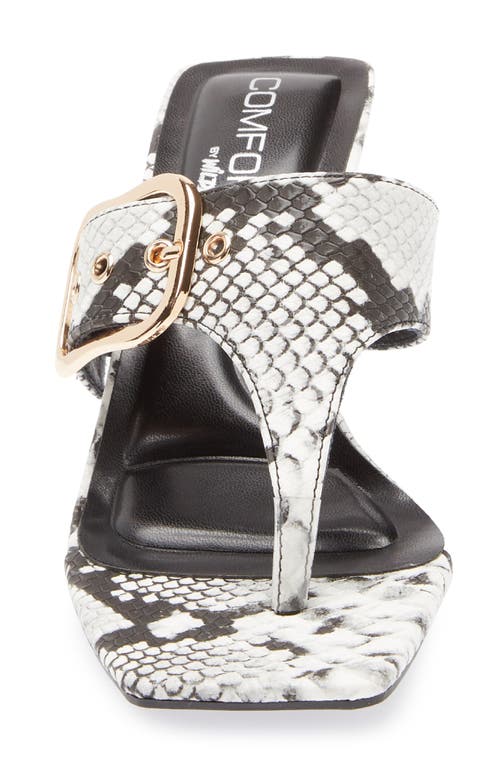 Wild Diva Lounge Merasa Heeled Slide Sandal In Brown