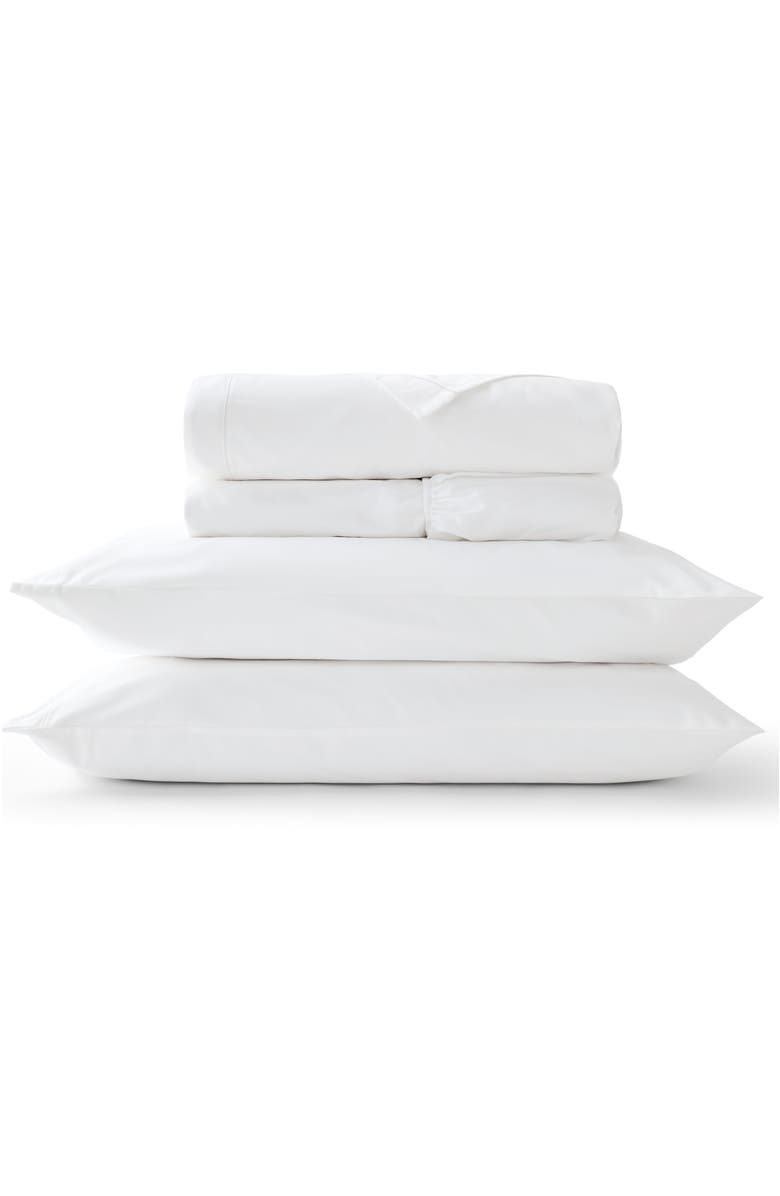 CHRISTY Premium Luxury Sateen Cotton Sheet Set Bundles, Main, color, White