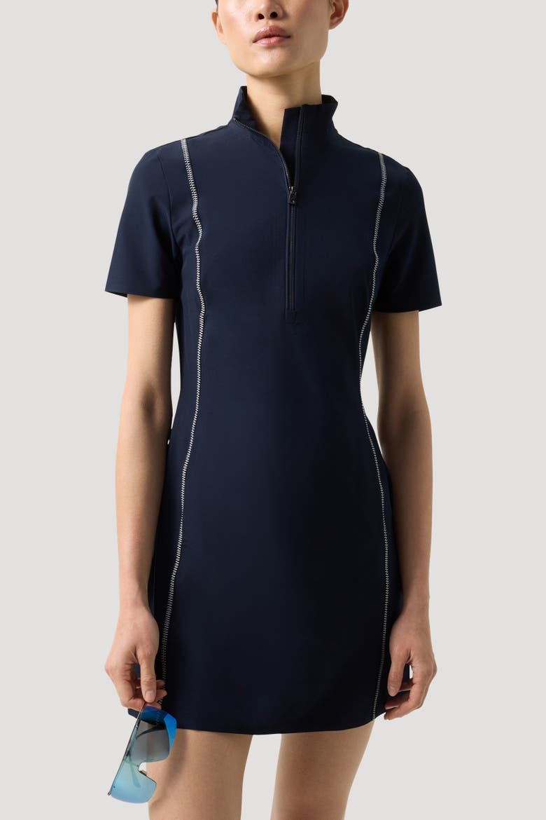 Leony Functional Dress, Alternate, color, Navy blue