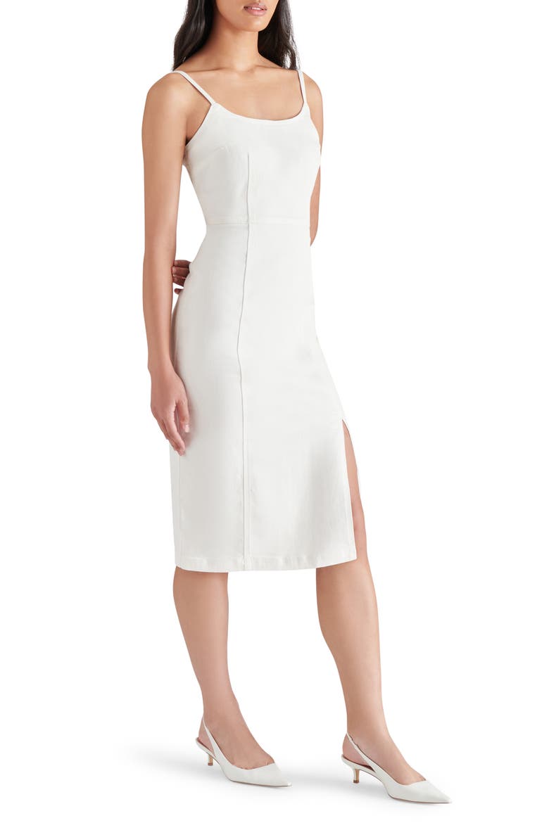Giselle Denim Dress, Alternate, color, WHITE WASH