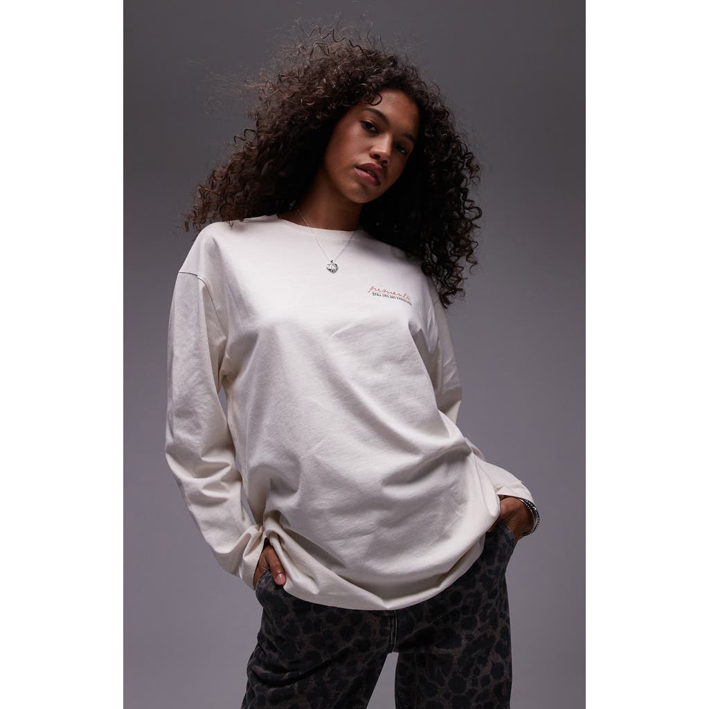 TOPSHOP TOPSHOP PIMIENTA LONG SLEEVE SKATER GRAPHIC T-SHIRT