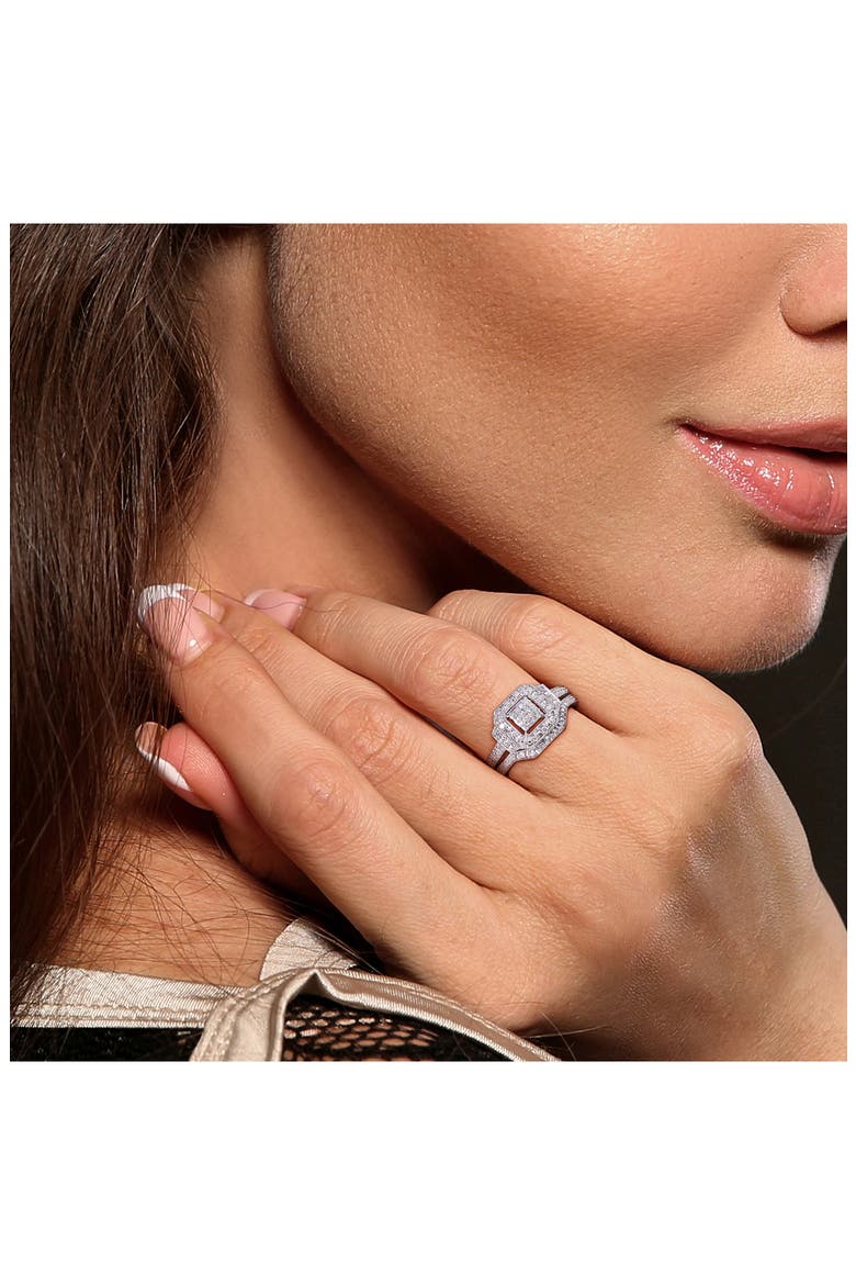 Diamond Engagement Ring Set - 0.23 ctw, Alternate, color, WHITE