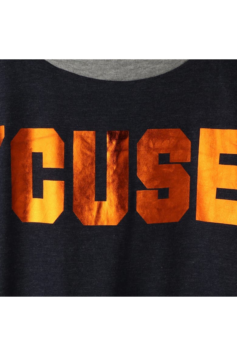 Women's Colosseum Navy Syracuse Orange Trey Dolman Long Sleeve T-Shirt, Alternate, color, Navy