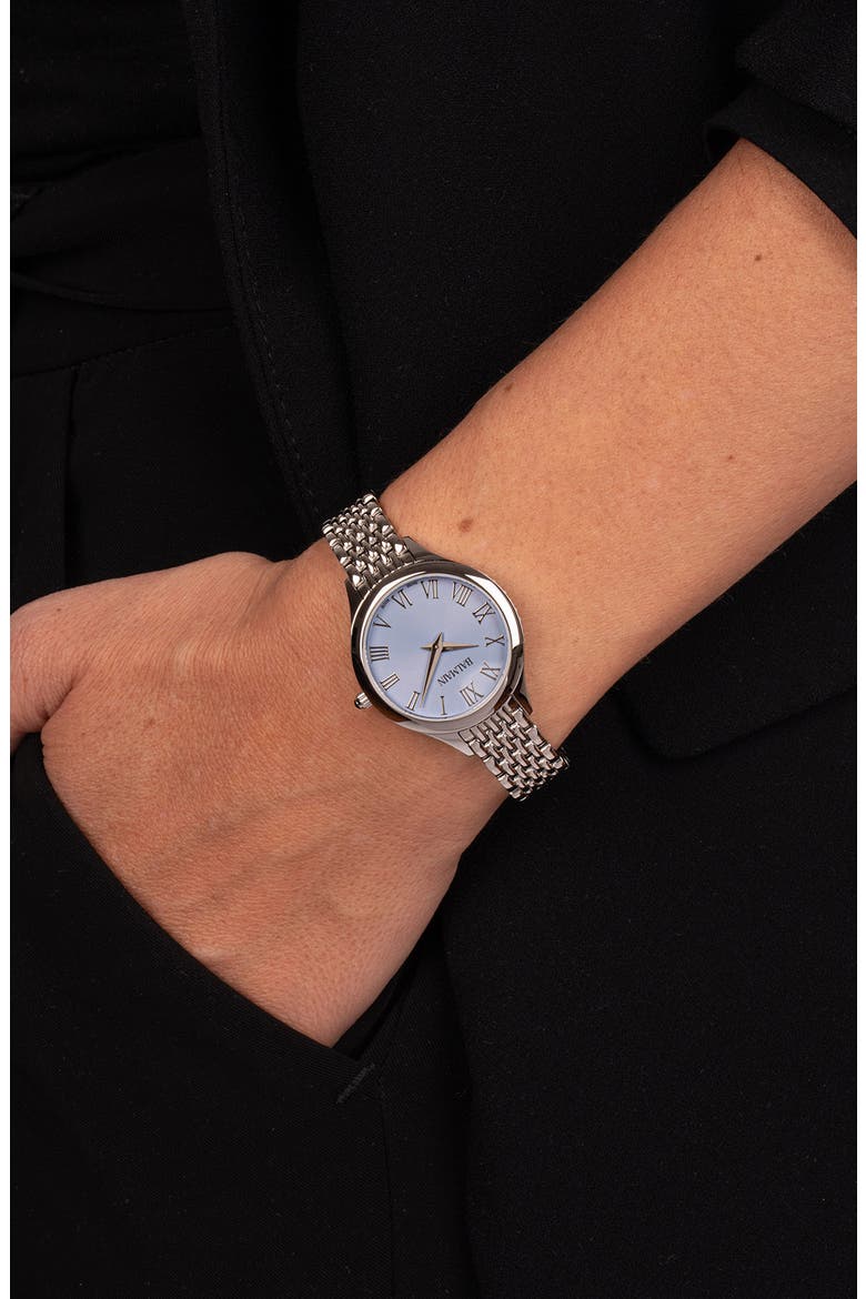Beleganza Bracelet Watch, 32mm, Alternate, color, BLUE STAINLESS STEEL