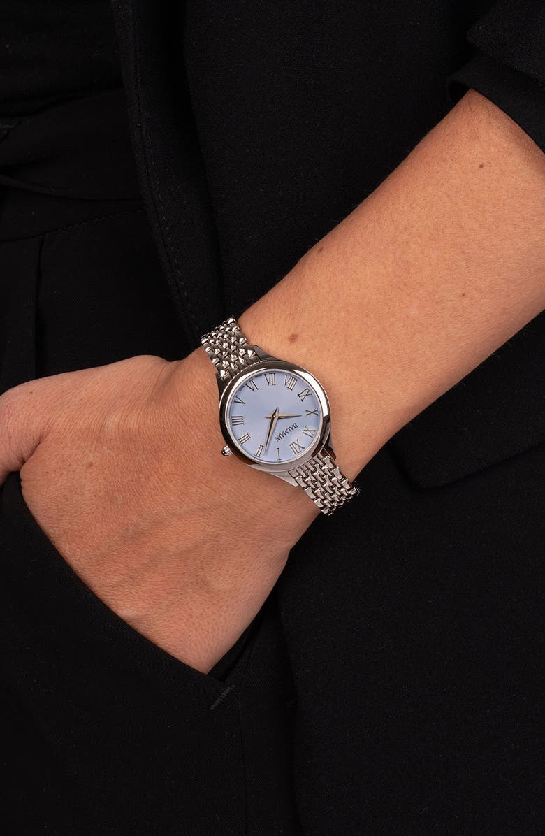 Balmain Beleganza Diamond & Mother-of-Pearl Bracelet Watch, 32mm, Alternate, color,
