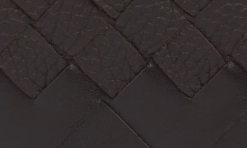 Bottega Veneta Men Fondente Color Bi-fold Wallet In Intrecciato