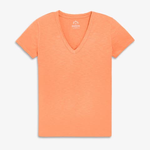 Adult Classic Slub V-Neck Tee (Women's Fit)