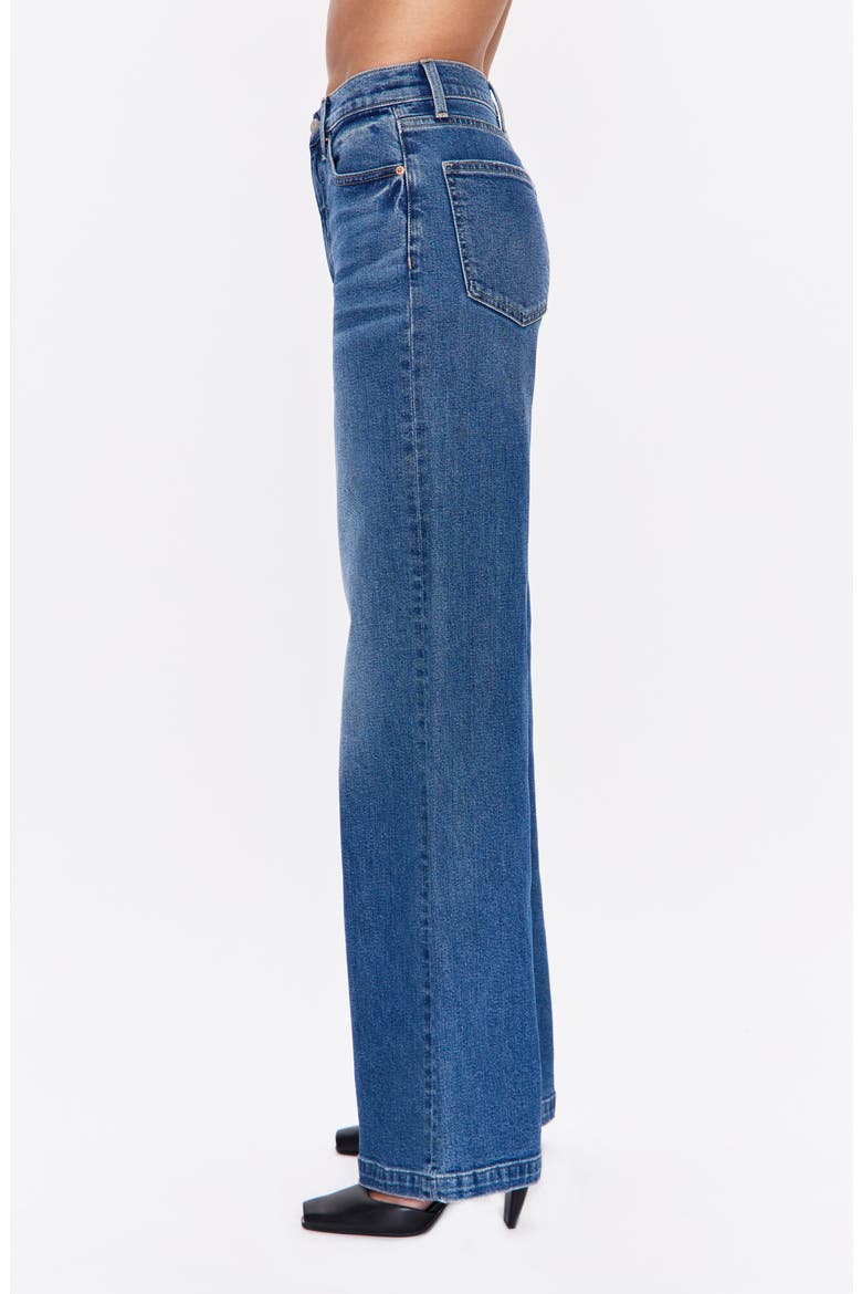 Lana High Waist Wide Leg Jeans, Alternate, color, NAVAL