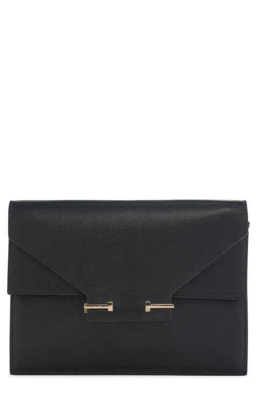 TOM FORD Double T Leather Shoulder Bag in Black at Nordstrom