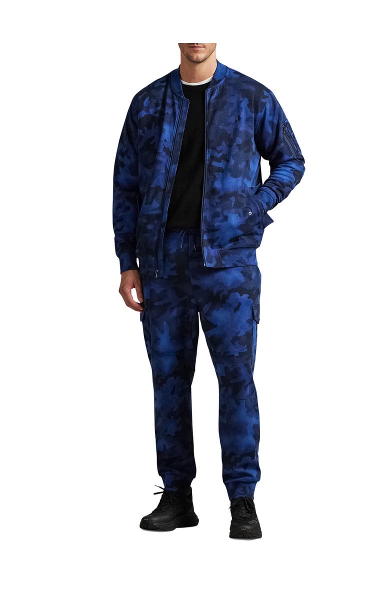 Polo Ralph Lauren Big & Tall Double Knit Zip-Front Tech Sweatshirt, Alternate, color, Spy Camo