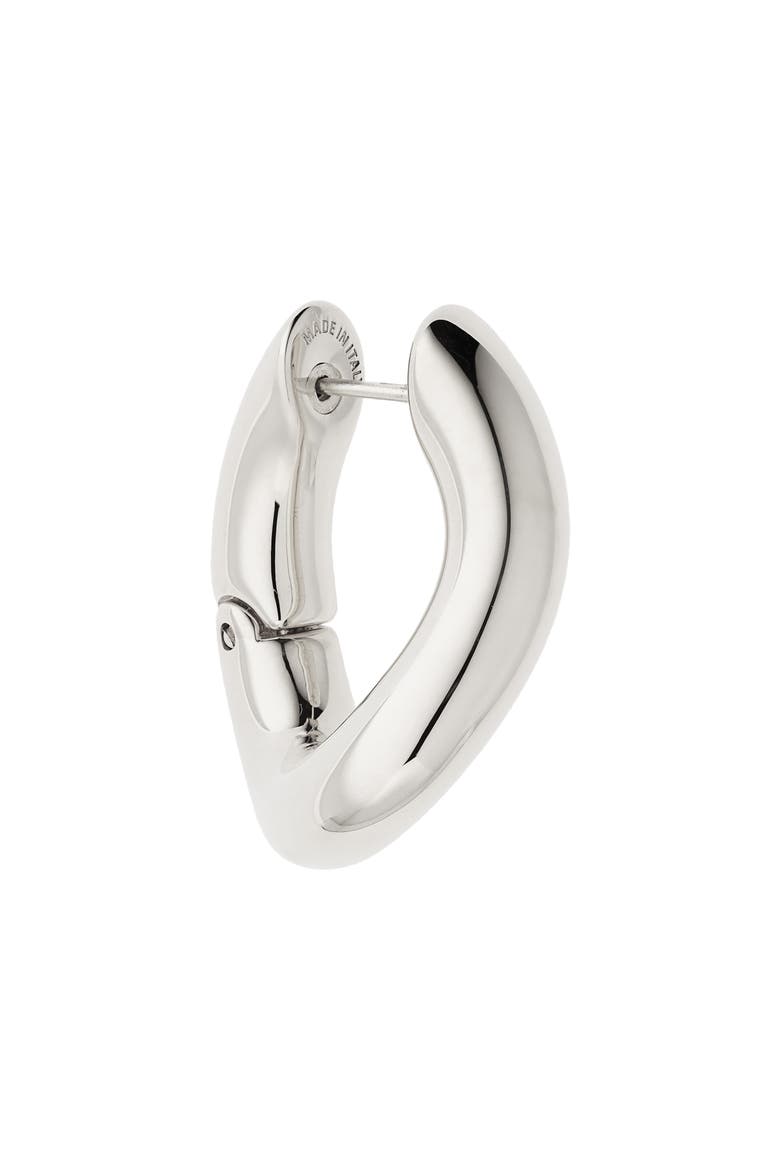 Hoop Earrings, Alternate, color, SHINY SILVER
