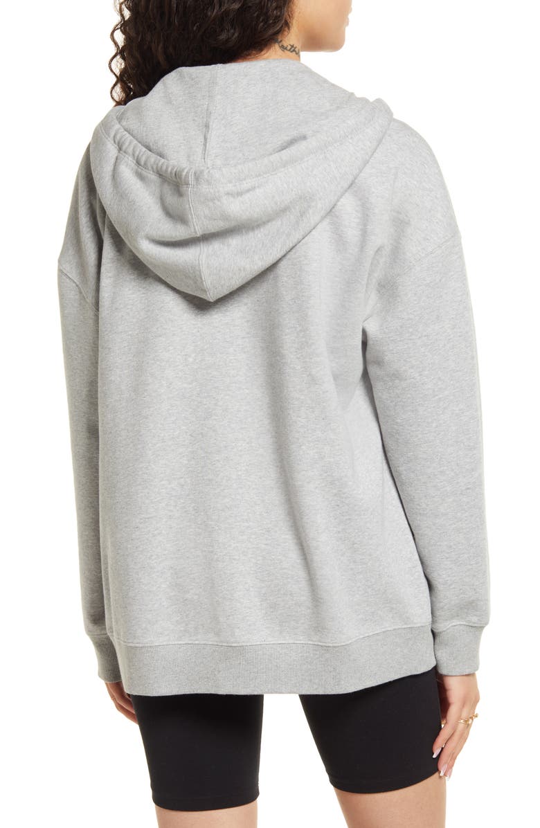BP. Oversize Organic Cotton Blend Zip Hoodie, Alternate, color,
